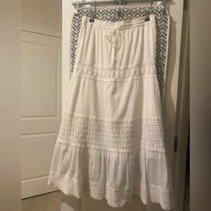 Bobbie Brook White Maxi Skirt Size S